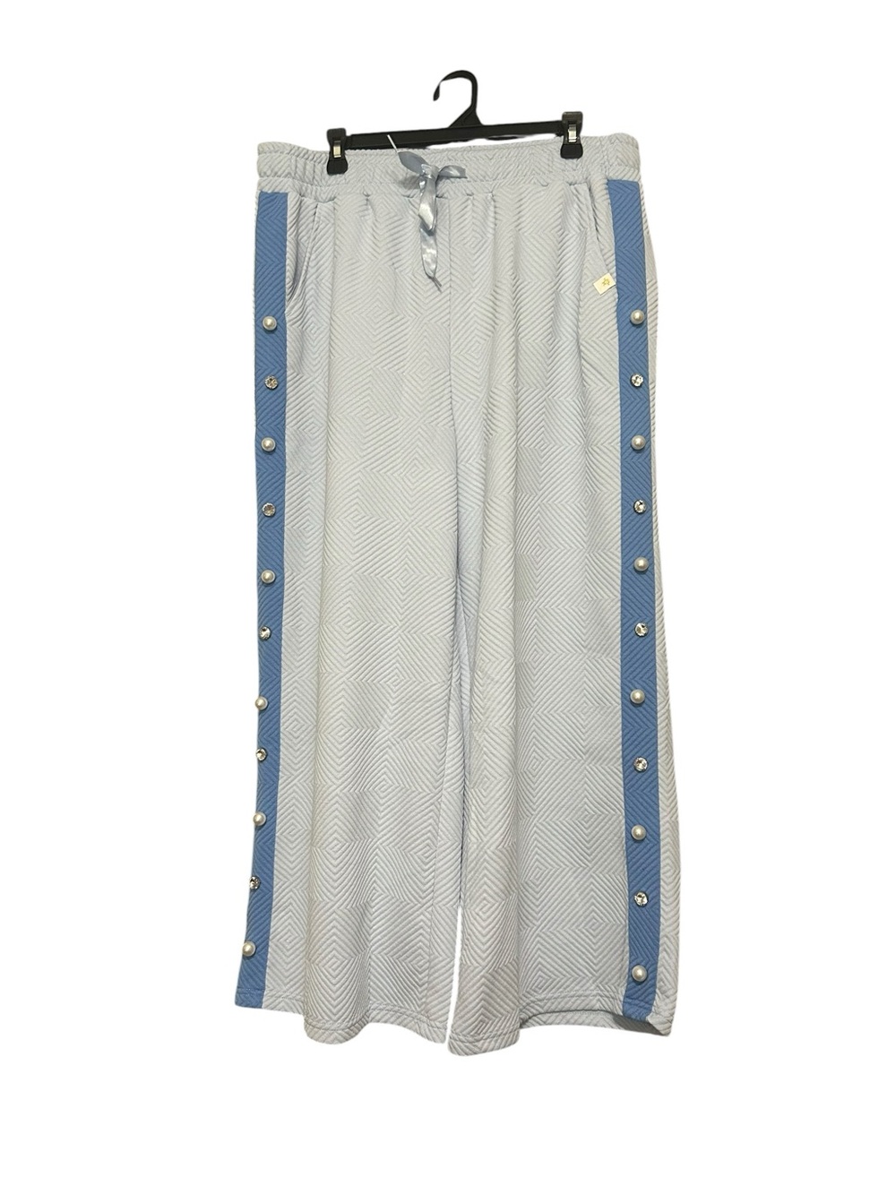 Simply Southern Blue Pants with Beautiful pearl & rhinestone embellishments XXL
